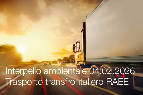 Interpello ambientale 04.02.2026 Trasporto transfrontaliero RAEE